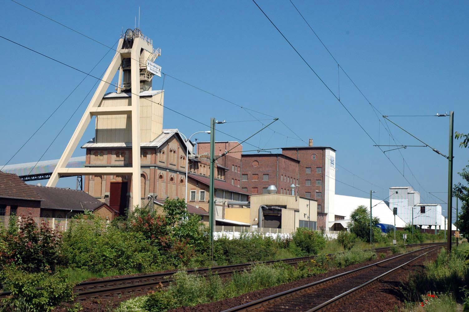 Übertägige Anlage des Salzbergwerks in Bad Friedrichshall-Kochendorf